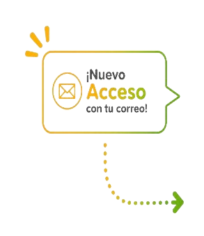 ¡Nuevo acceso con tu correo!